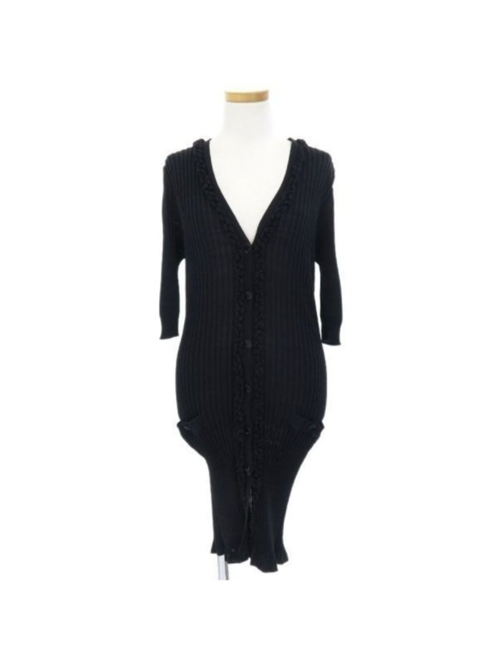 Chanel Cardigan Cotton Black